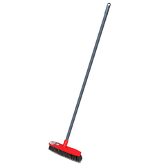 Sabco Indoor Broom with Handle Red 300mm - Uni Thread