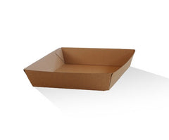 Tray Square/Brown Corrugated Plain/Brown 250pc/ctn