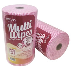 Heavy Duty Bamboo Wipes Red 6 rolls/ctn