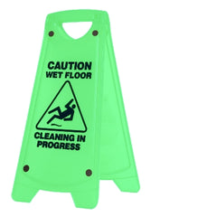 Oates/Sabco Warning Caution Sign A Frame Nonslip Green