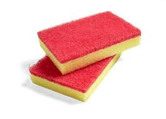 Sponge Scourer Red/Yellow 10pk