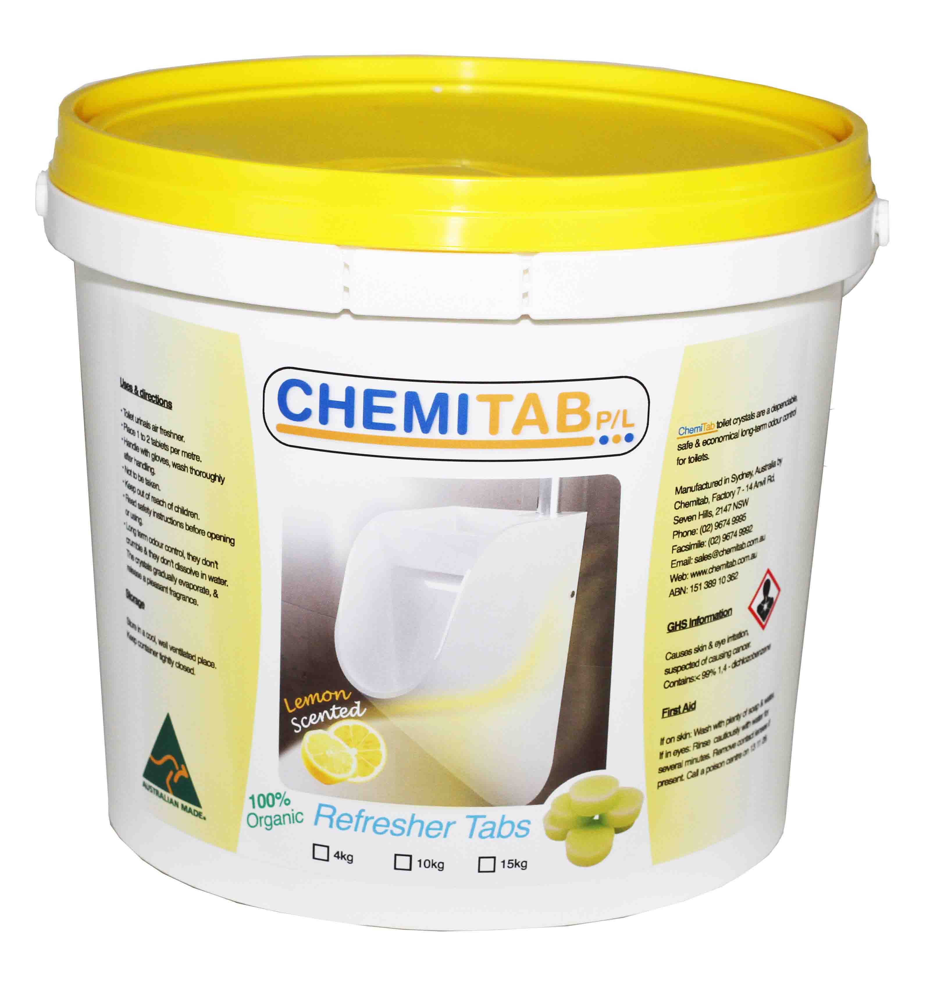 Shop Refresher Tabs Organic Toilet & Urinal Odour Control Tablets ...