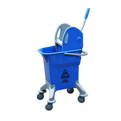 Vikan Tall Mop Bucket w/wheels Blue with Wringer