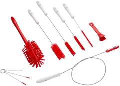 Vikan Shake Brush Kit RED