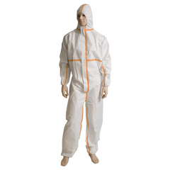 Coverall Polypropylene Overall WHITE  Lrg 40gsm